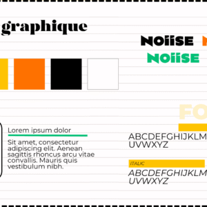 Conception charte graphique et impression sur tout supports